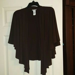 Chocolate Brown knit shrug Size L